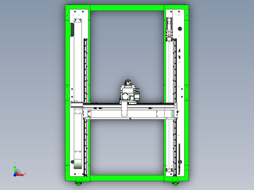 移动式三轴机械臂视觉检测设备设计前视缩略图