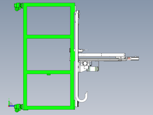 移动式三轴机械臂视觉检测设备设计左视缩略图