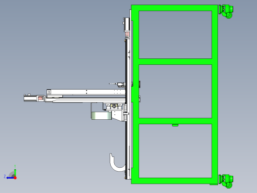 移动式三轴机械臂视觉检测设备设计右视缩略图