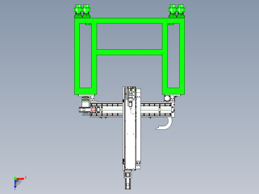 移动式三轴机械臂视觉检测设备设计俯视缩略图