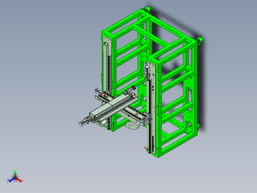 移动式三轴机械臂视觉检测设备设计正等轴测缩略图
