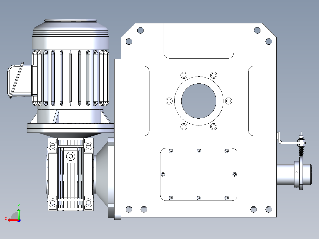 RU210DT意米精密分割器后视图