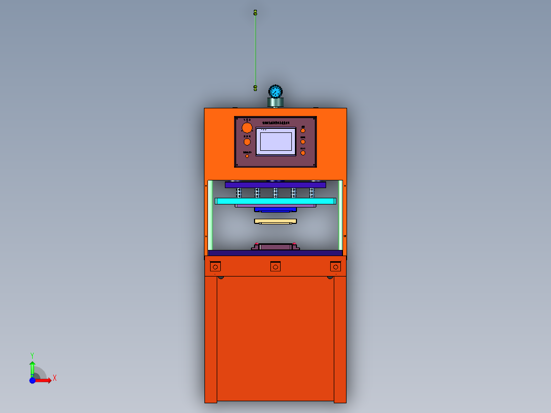 音箱网布热压机前视图
