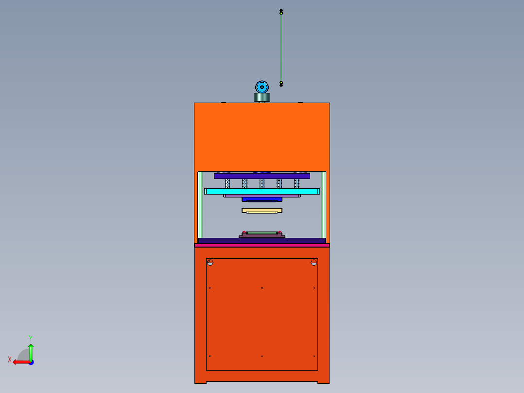 音箱网布热压机后视图