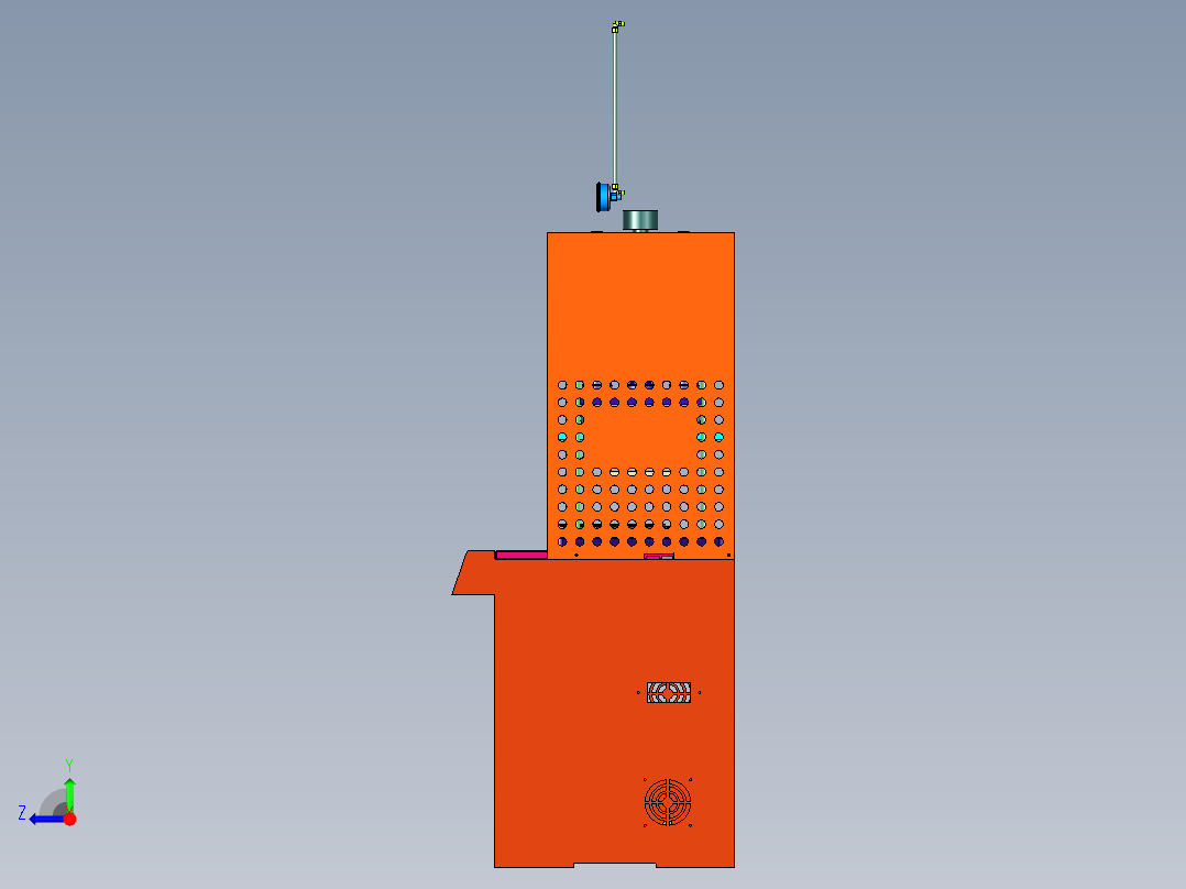 音箱网布热压机右视图