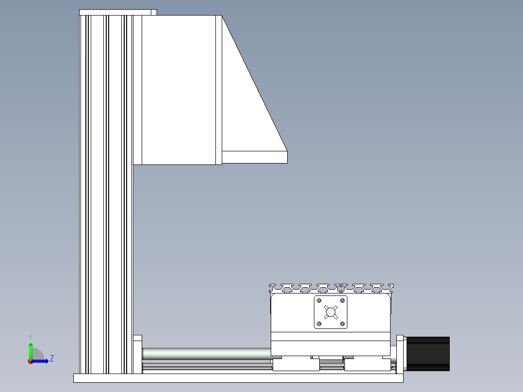 B3003493-三轴自动压力机左视图