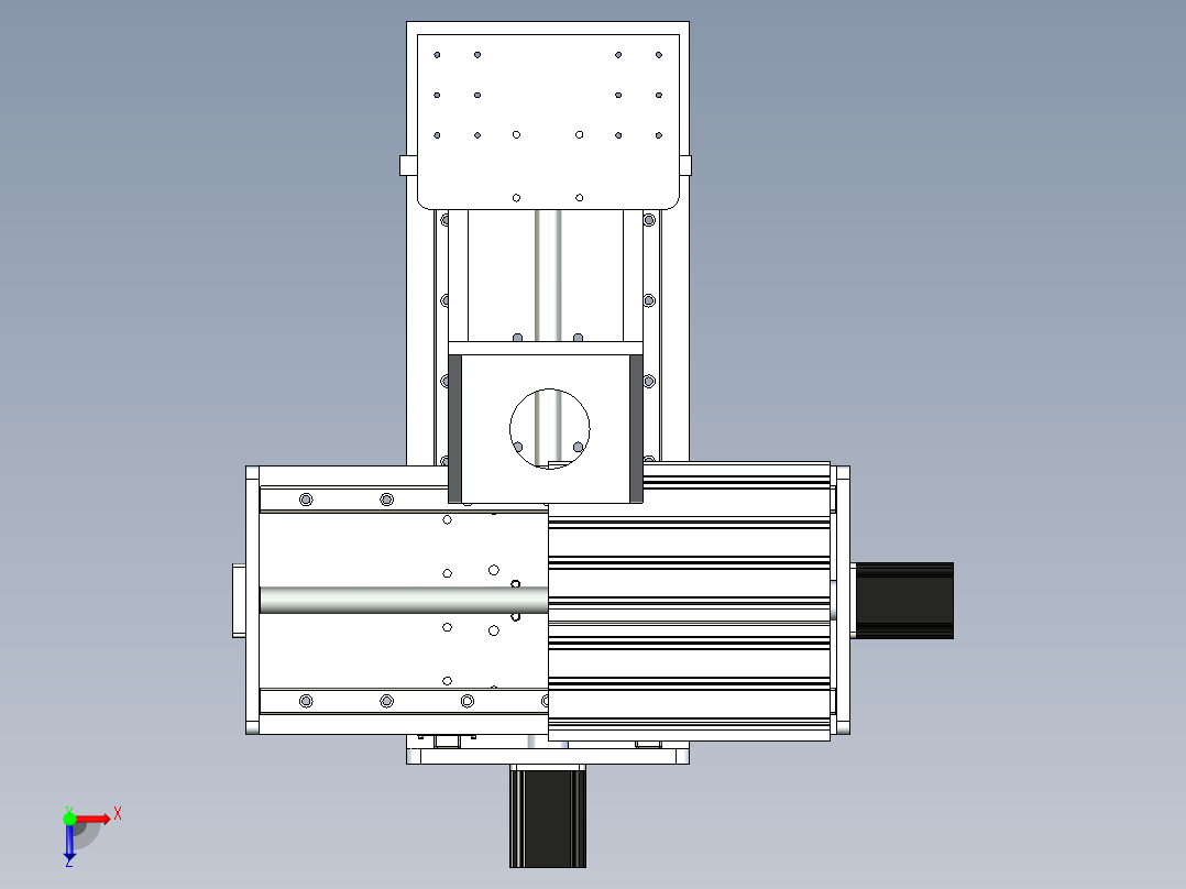 B3003493-三轴自动压力机俯视图