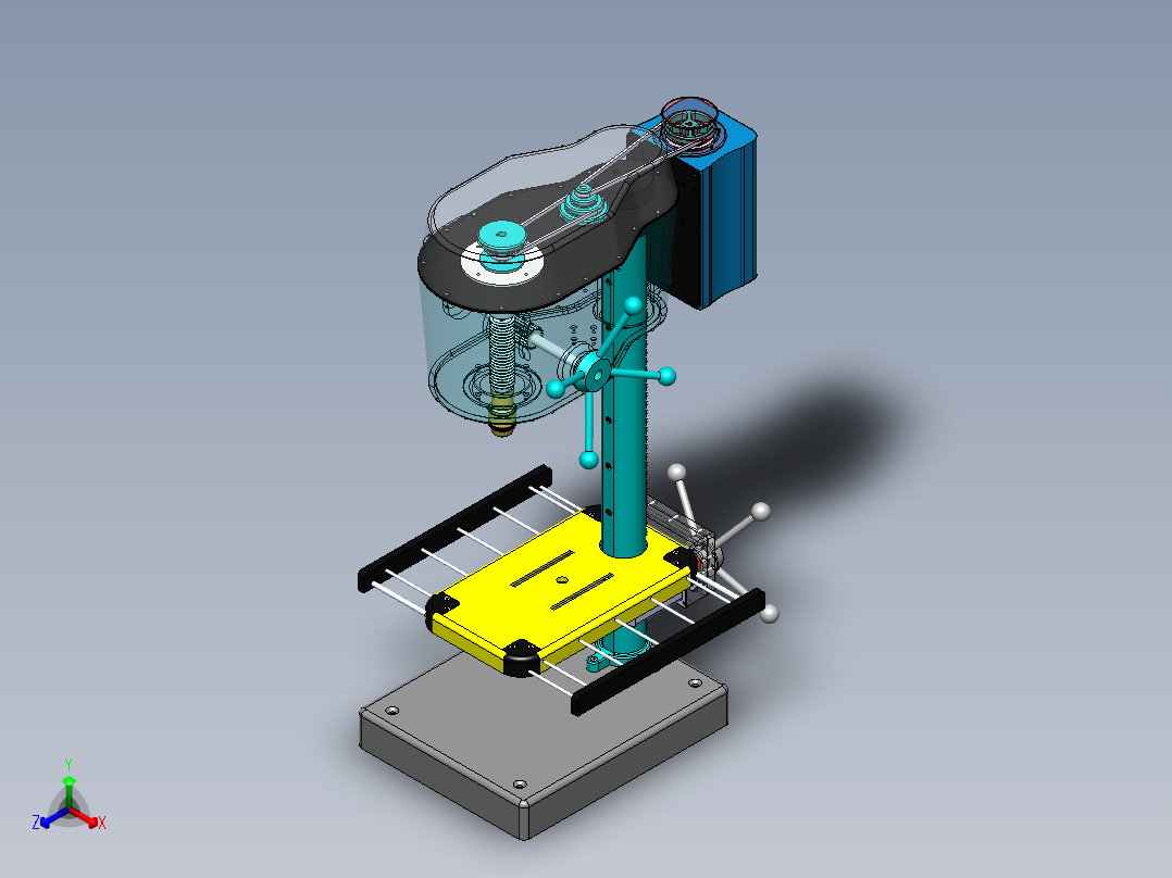 电钻(28)正等轴测图