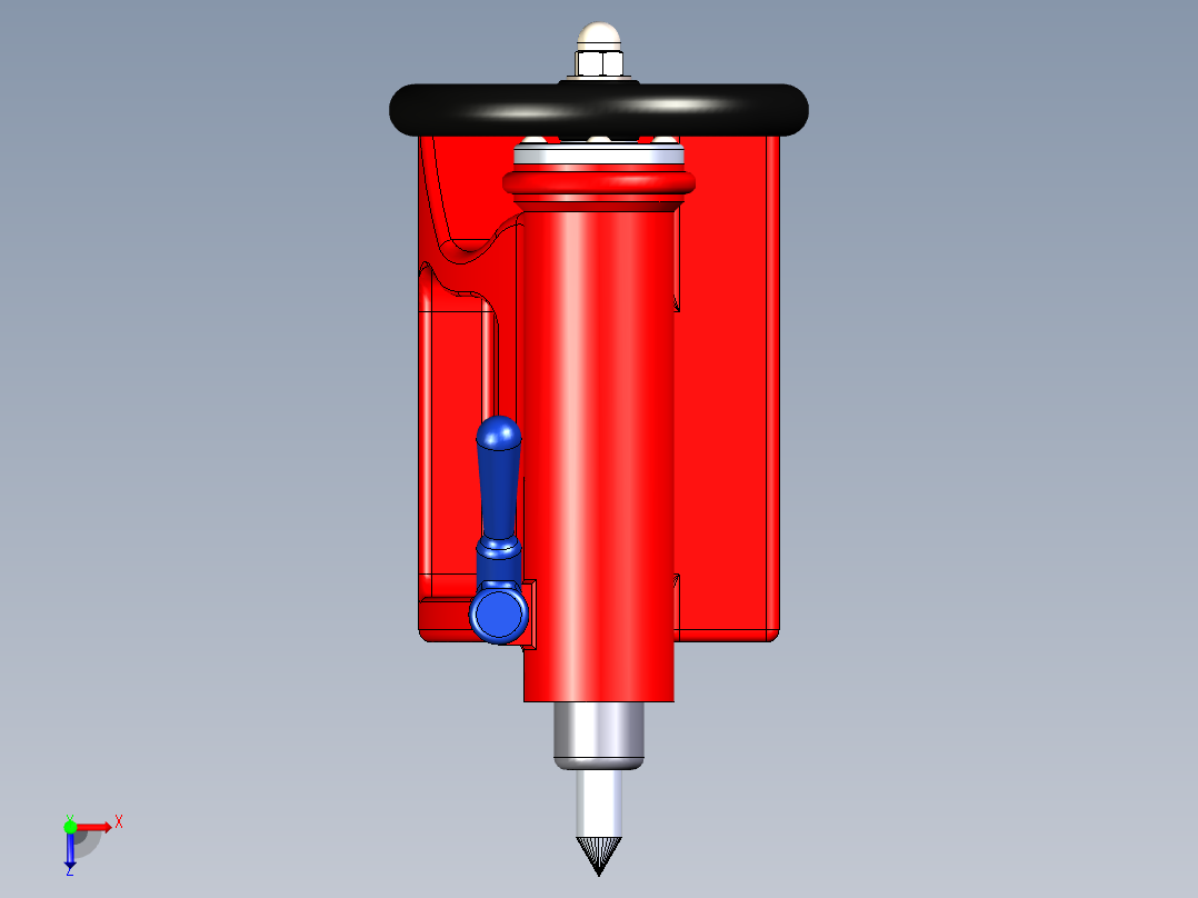 B2005127-车床尾座俯视图