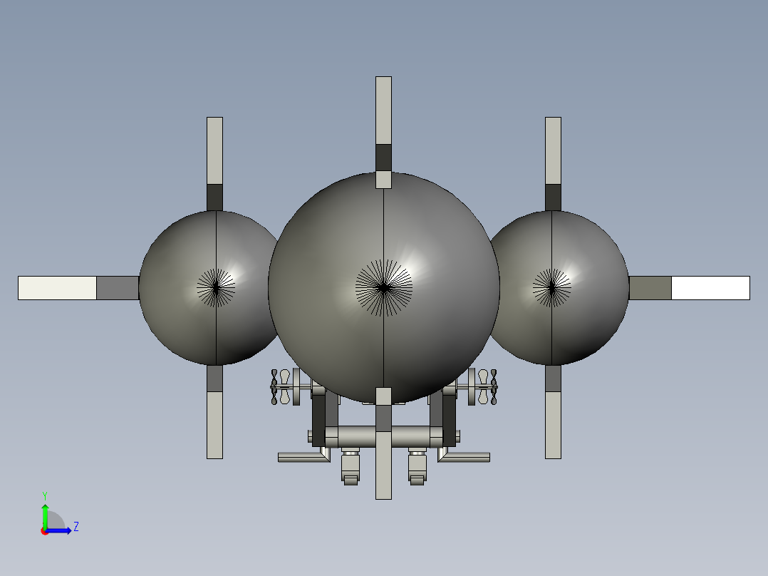 浮空器左视图