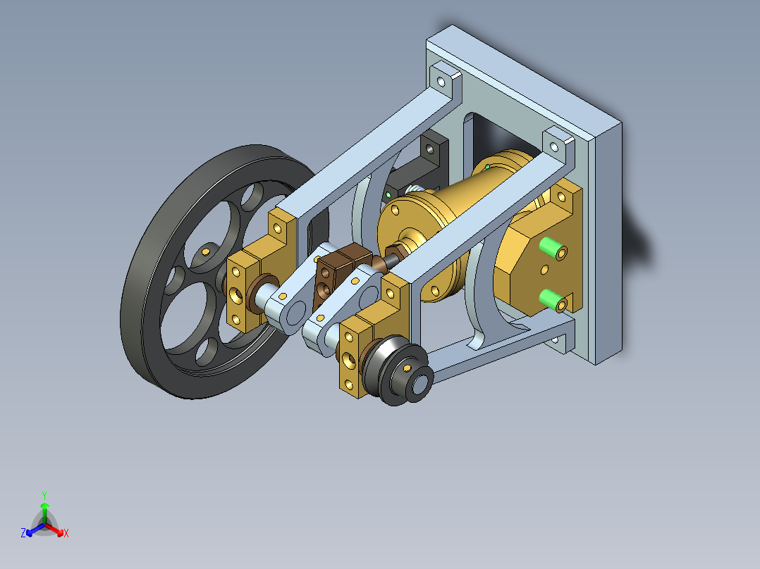 蒸汽机steam-engine-141832-模型格式为 stp