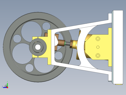 蒸汽机steam-engine-141832-模型格式为 stp右视缩略图