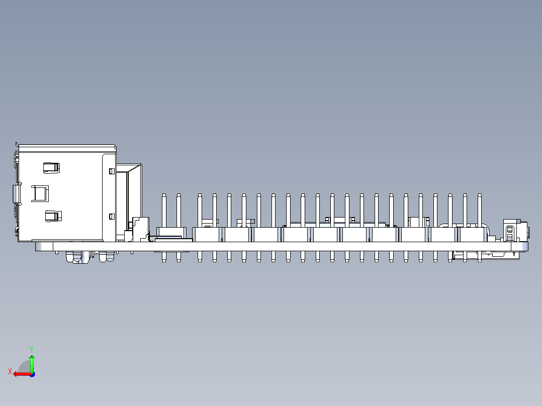 树莓Pi+5微型主板后视图