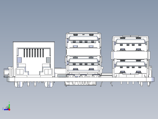 树莓Pi+5微型主板右视缩略图