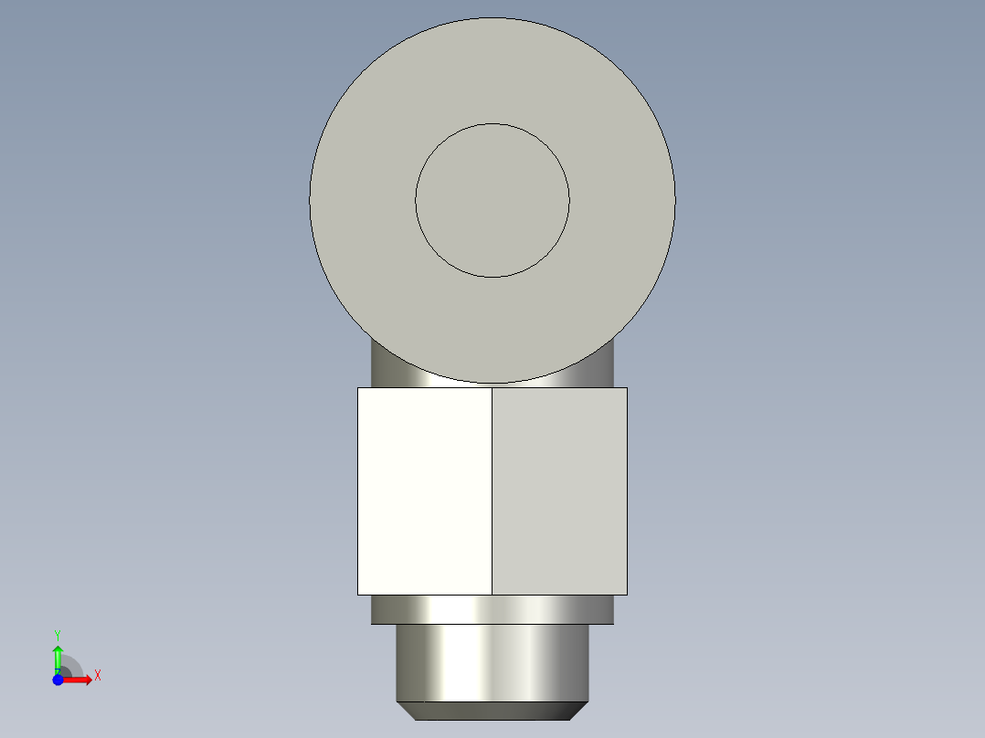 23LM001標準件-氣管接頭-KQ2L04-M5前视图