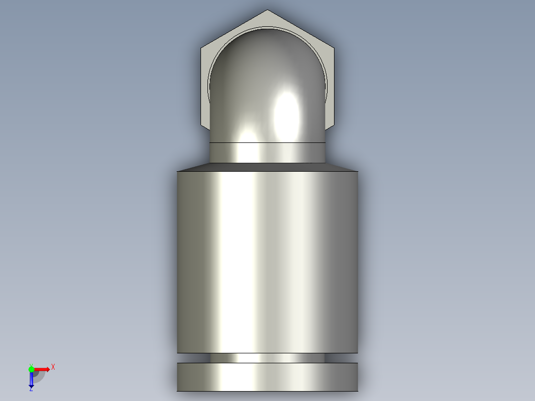 23LM001標準件-氣管接頭-KQ2L04-M5俯视图