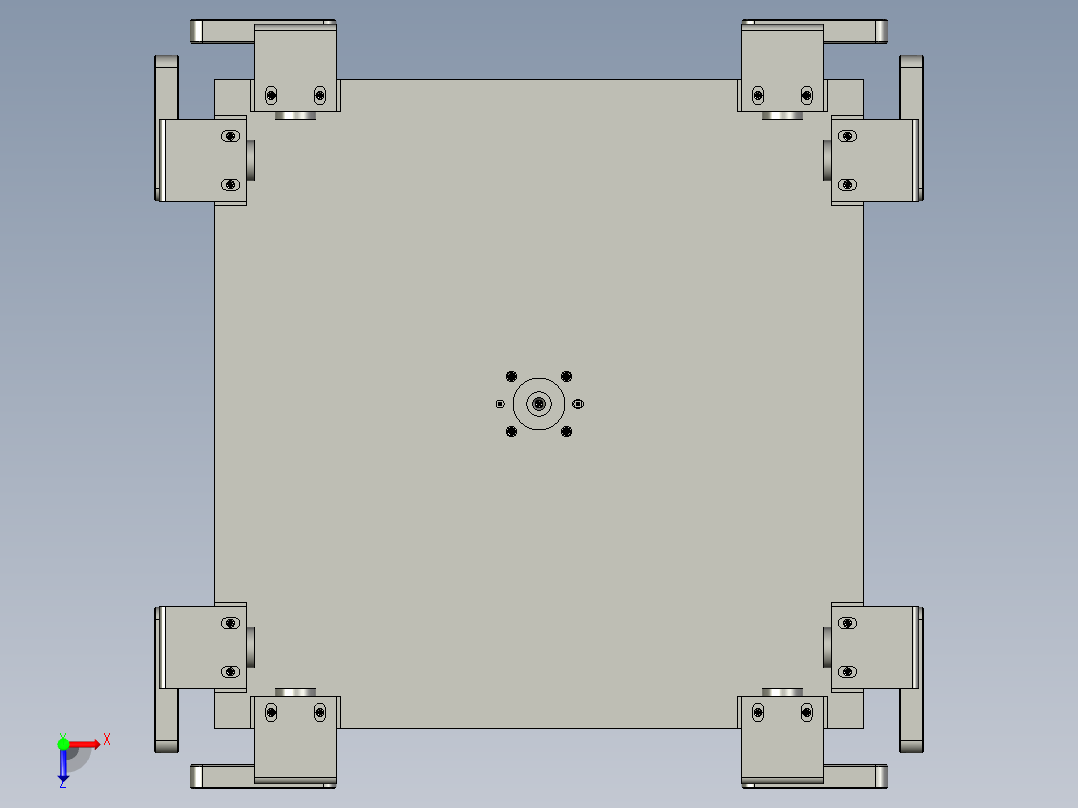 分拣旋转组件俯视图