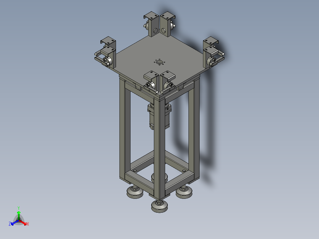 分拣旋转组件正等轴测图