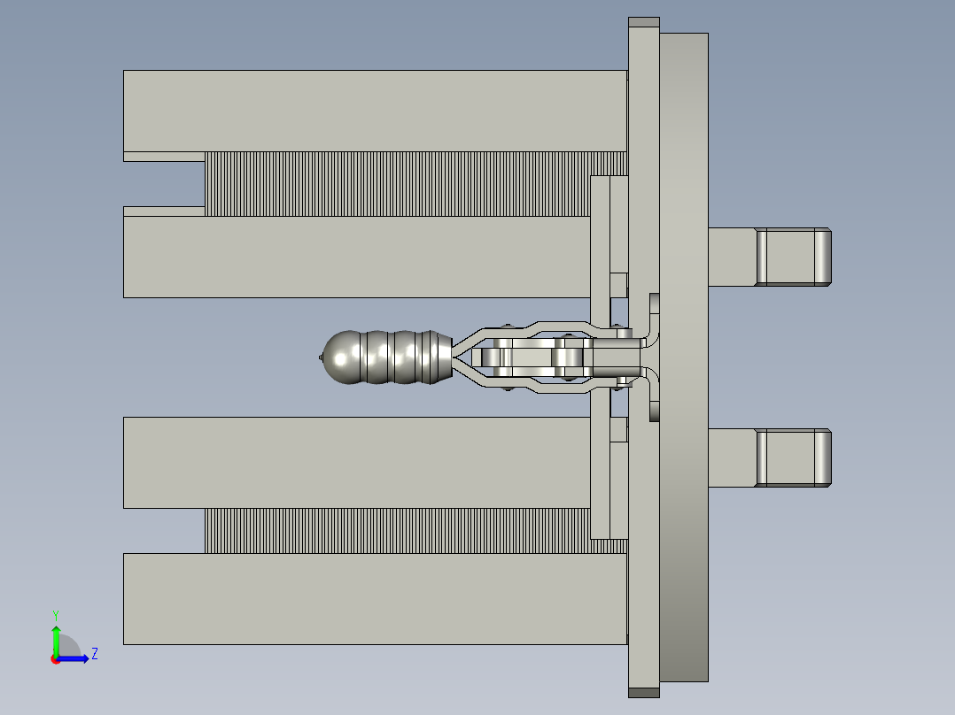 转接片弹夹组件0左视图