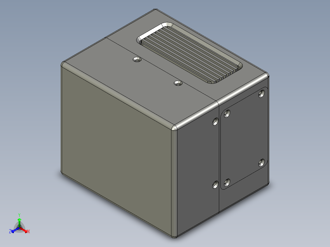 SCANLAB扫描头正等轴测图