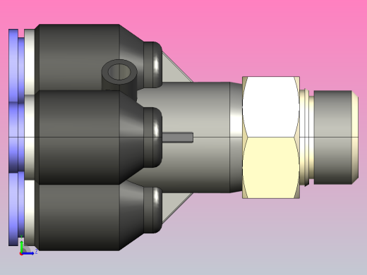 PXT-G Y型螺纹五通-G螺纹[PXT06-G02] (2)左视缩略图