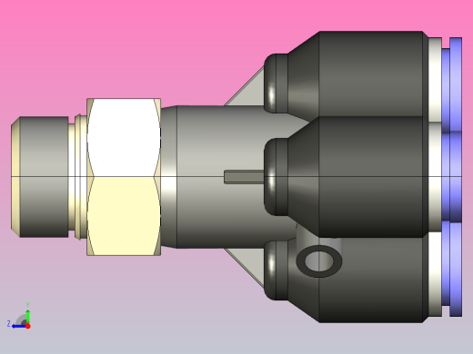 PXT-G Y型螺纹五通-G螺纹[PXT06-G02] (2)右视缩略图