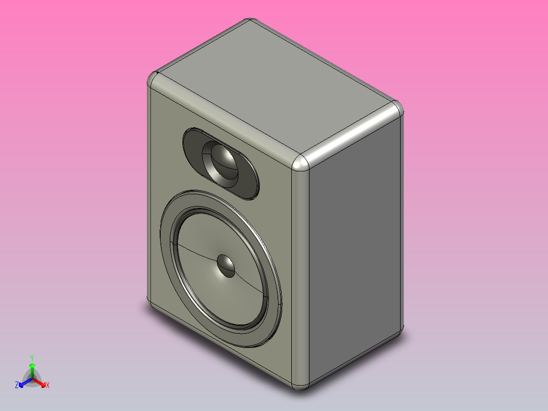 扬声器03主视图