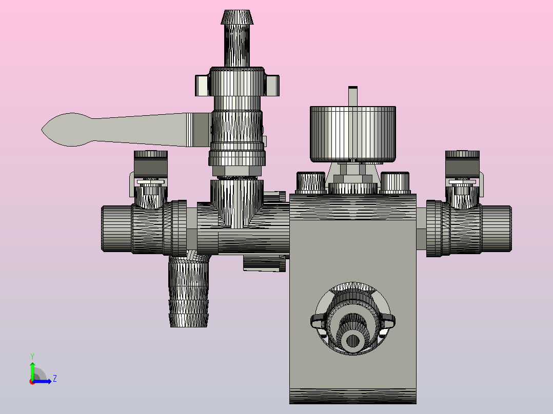 调压阀减压阀左视图