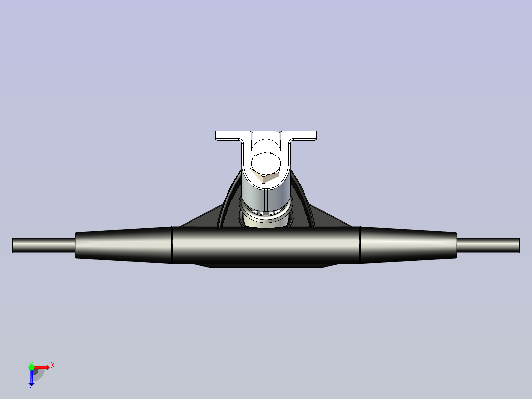 滑板桥悬架俯视图