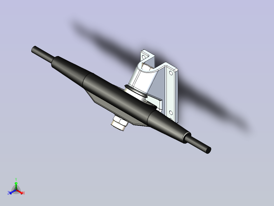 滑板桥悬架正等轴测图