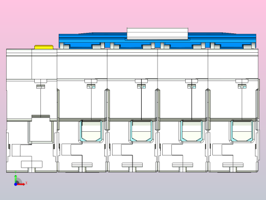 DZ158LE-125 4P剩余电流动作断路器三维模型202307前视缩略图
