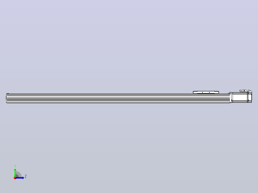 滚珠丝杠直线轴带导轨全封闭TPA-HCR-110D-1610C-L1050-M-C-P40-N3左视图