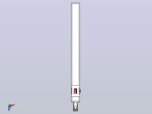 滚珠丝杠直线轴带导轨全封闭TPA-HCR-110D-1610C-L1050-M-C-P40-N3俯视缩略图