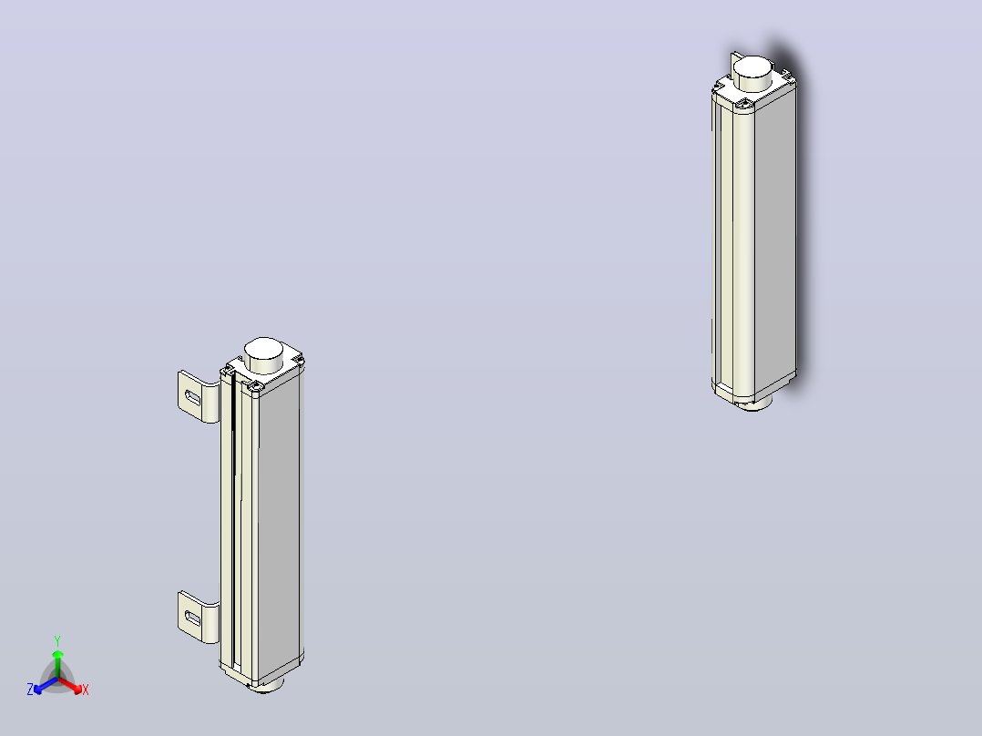 XTN1020（总高：270mm）安全光栅主视图