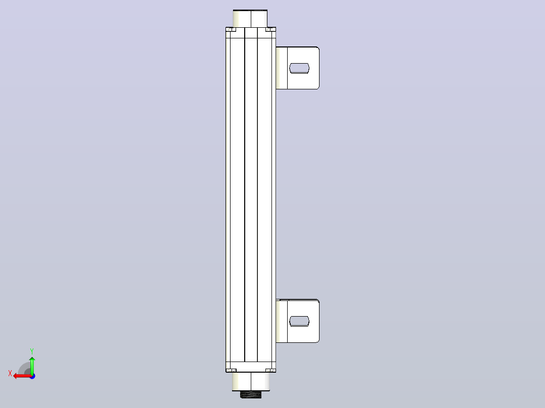 XTN1020（总高：270mm）安全光栅后视图