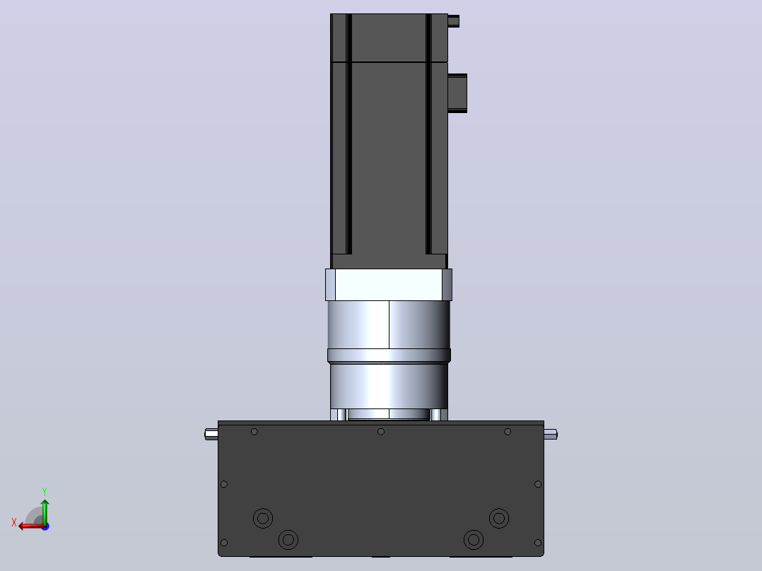 DMG135-TCR齿轮齿条模组直线滑台（电机直连）[DMG135-L11S500-DT400-C2U-TCR-P7]后视图