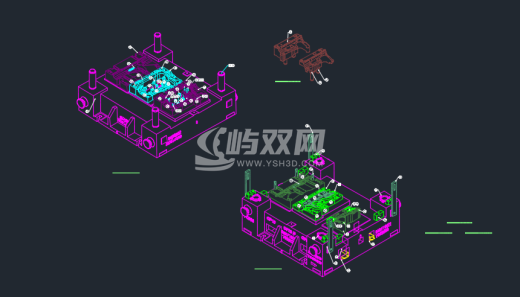 宝马隔热板的工法及模具图缩略图