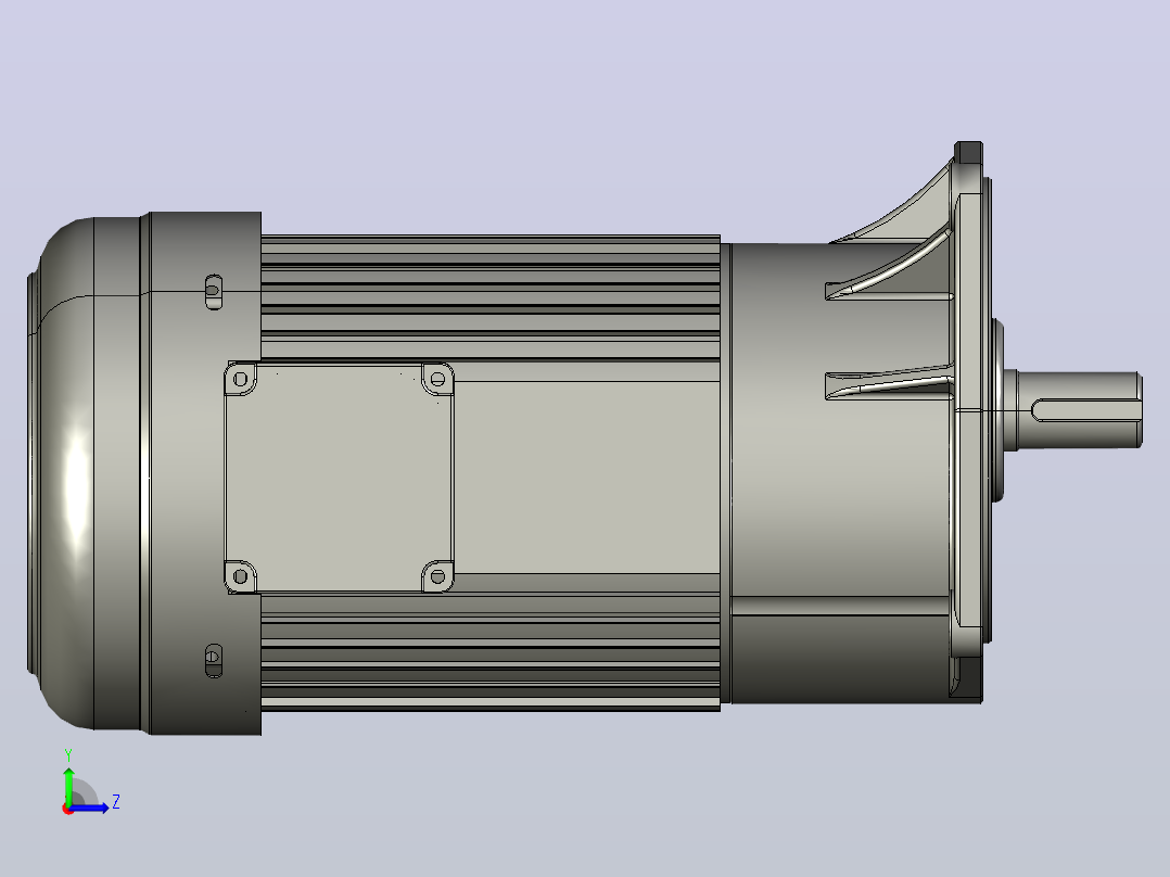 常规小型三相三维1.5KW3#LS三相左视图