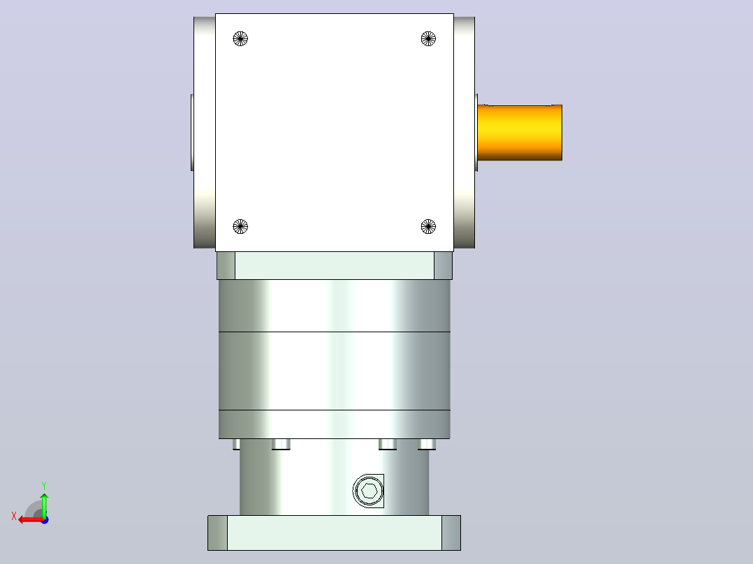 PW170单轴 PLF160-L1 35-114.3-200-M12换向器后视图