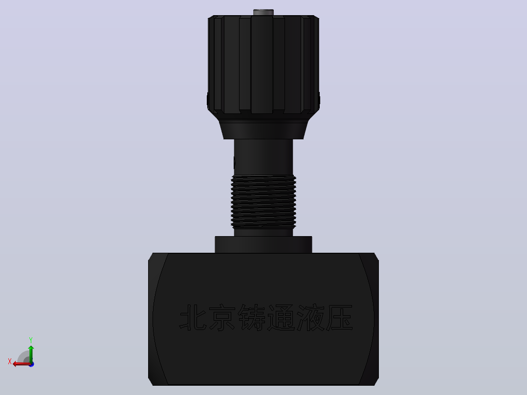 DV16 节流截止阀后视图