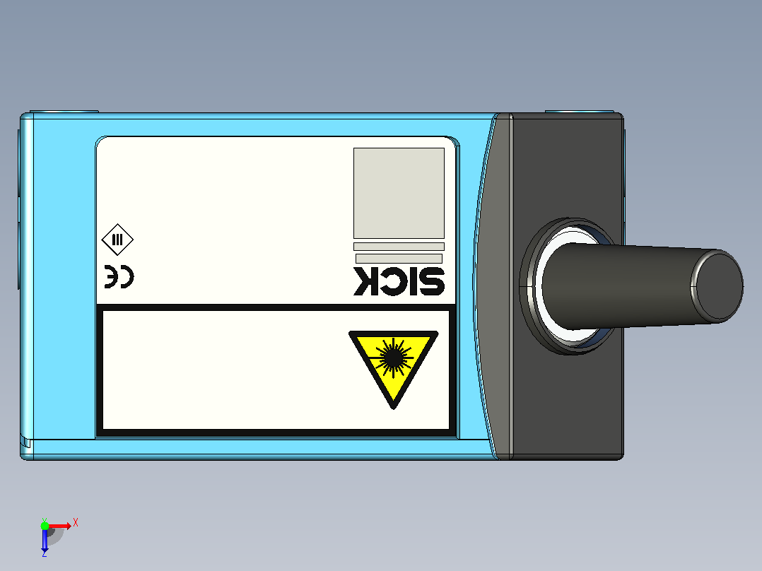 CLV622-3000条码扫描器俯视图