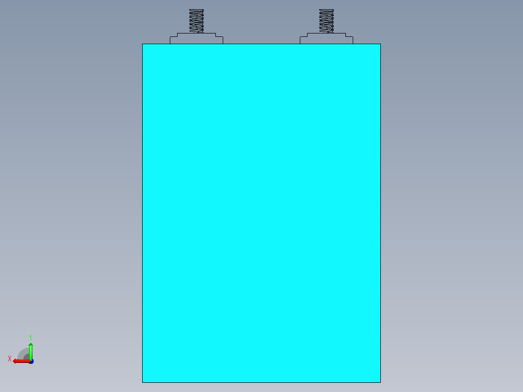 电池LIFEPO 3.3V 30A后视图