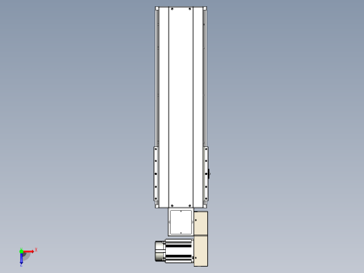 皮带直线轴半封闭可选导轨TPA-HNB-220D-176-L450-MR-C-P1K-N3俯视缩略图