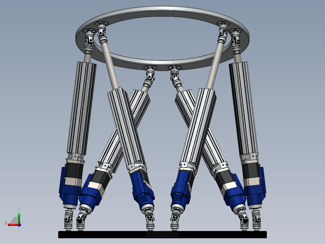 Stewart Platform SW后视图