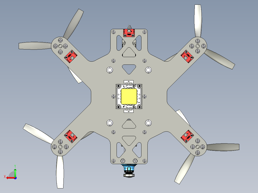 四轴飞行器(1)后视图