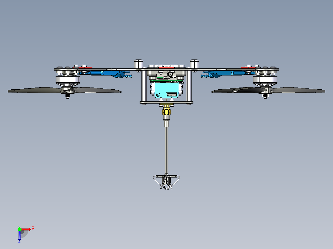 四轴飞行器(1)俯视图
