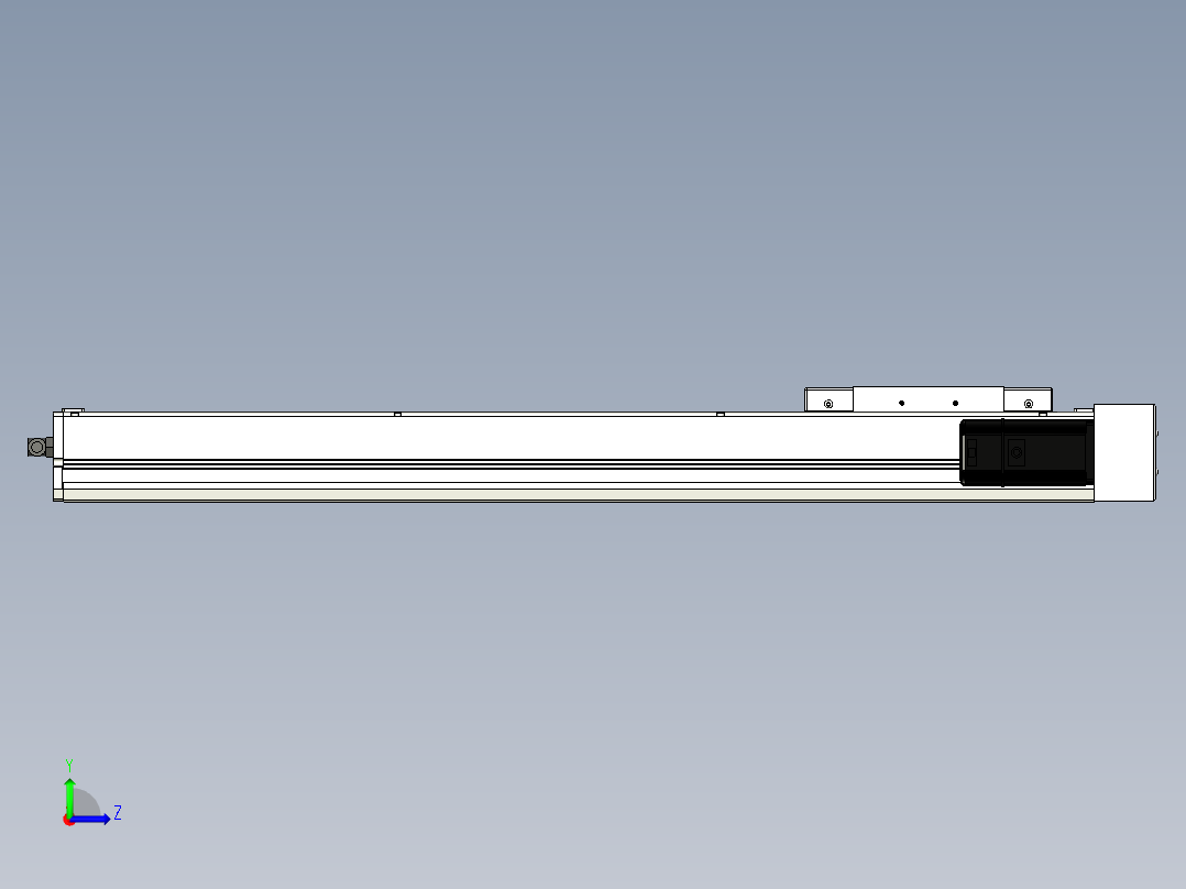 Toyo东佑达直线模组-ECH17-650-BR-400W左视图