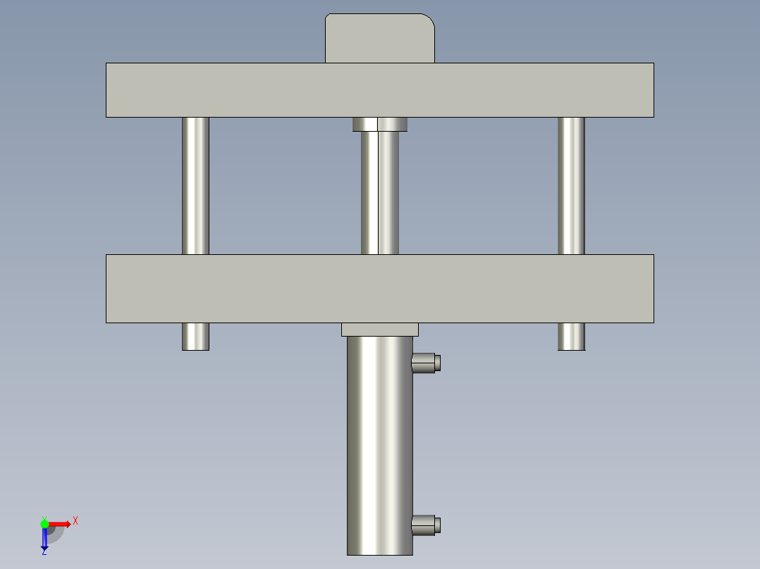 柔性冲压生产线换模系统设计三维图片俯视图