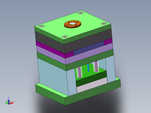 手电筒盖头注塑模具设计(全部结清）