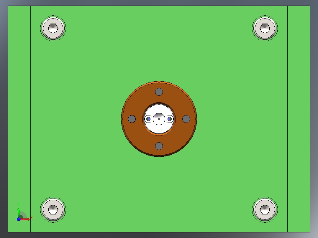 手电筒盖头注塑模具设计(全部结清）前视图